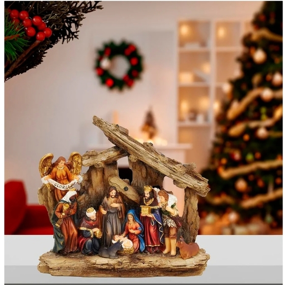 Kurt S. Adler Kurt Adler 7-Inch Resin Christmas Decor Scene New In Box Gift - Picture 10 of 10